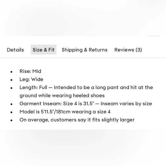 NWT Aritzia Babaton Revue Pants in Saville Size 6 Pleated wool wide-leg trousers - Picture 14 of 16